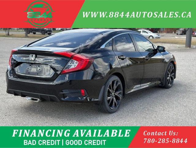 2020 Honda Civic SPORT LOADED DUEL LEATHER, SUNROOF, APPLE CAR P in Cars & Trucks in Calgary - Image 4