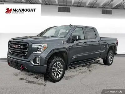Unleash the power and capability of this 2021 GMC Sierra 1500 AT4 Crew Cab. Boasting a robust 6.2L E...