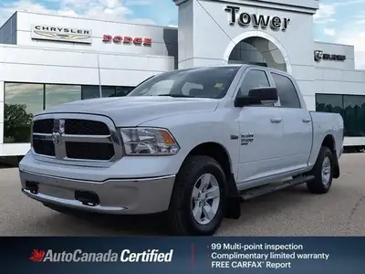 Command the road in this 2022 Ram 1500 Classic Crew Cab SLT, boasting a powerful 5.7L HEMI VVT V8 en...