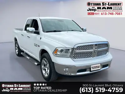 WE CAN GET YOU APPROVED ON THIS 2014 RAM LARAMIE 1500 QUAD CAB 4X4 TODAY FEATURED OPTIONS -Leather s...