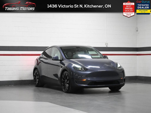 2022 Tesla Model Y Performance No Accident White Leather Dual Mo in Cars & Trucks in Kitchener / Waterloo - Image 3