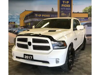  2017 Ram 1500 Sport, Fully Loaded, Low Kms, Accident Free!!