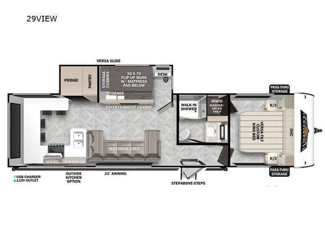 2024 Forest River RV Wildwood View 29VIEW in Travel Trailers & Campers in Moncton - Image 2