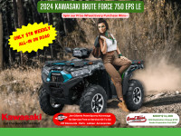 2024 KAWASAKI BRUTE FORCE 750 EPS LE - Only $78 Weekly, All-in