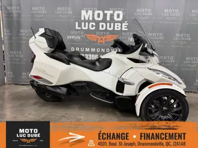 Can-Am Spyder RT-S SM6 2014 55 232 KM TRANSMISSION MANUELLE MOTEUR 3 CYLINDRES SUSPENSION À AIR RADI...