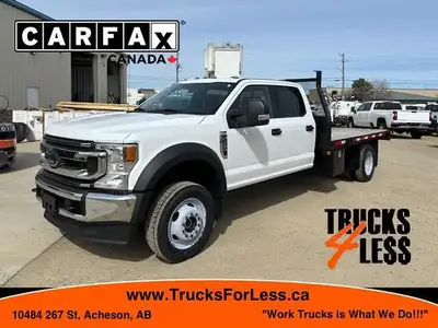2021 Ford F-550 Crew XLT 4x4, 7.3L Gas, Auto, Only 44,721 km and 1703 Hours, A/C, Tilt, Cruise, Pw,...