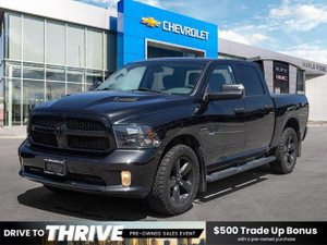 2019 RAM 1500 Express | 5.7L Hemi V8 | Black Appearance Pkg | Cloth Bench Seat