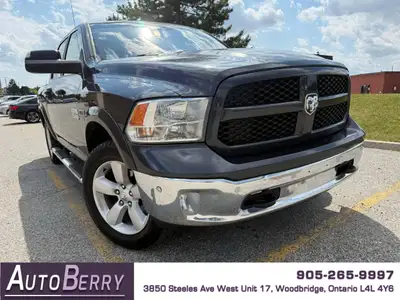 2018 RAM 1500 Outdoorsman Crew Cab 5'7 4WD Blue on Gray Interior • 3.0 L • Diesel • Four Wheel Drive...