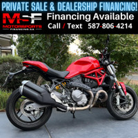 2019 DUCATI MONSTER 821 ABS (FINANCING AVAILABLE)