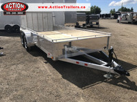 ACTION SERIES 80″ X 16′ TANDEM AXLE ALUMINUM TRAILER!