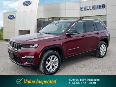 Experience the commanding presence and refined luxury of this 2023 Jeep Grand Cherokee Limited, boas...