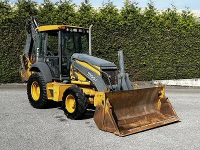 2011 John Deere 310SJ front-end loader extended backhoe 4-in-1 92 inch bucket 4x4 diesel, 4.5L, 4 cy...