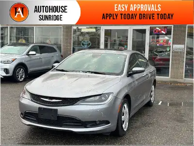 2015 CHRYSLER 200 S WITH 116490 KMS, NAVIGATION, BACKUP CAMERA, PANORAMIC ROOF, PUSH BUTTON START, B...