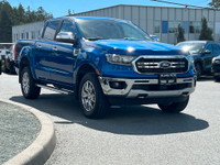 This 2019 Ford Ranger Lariat has a Lightning Blue Exterior and Ebony Leather Interior with seating f... (image 9)