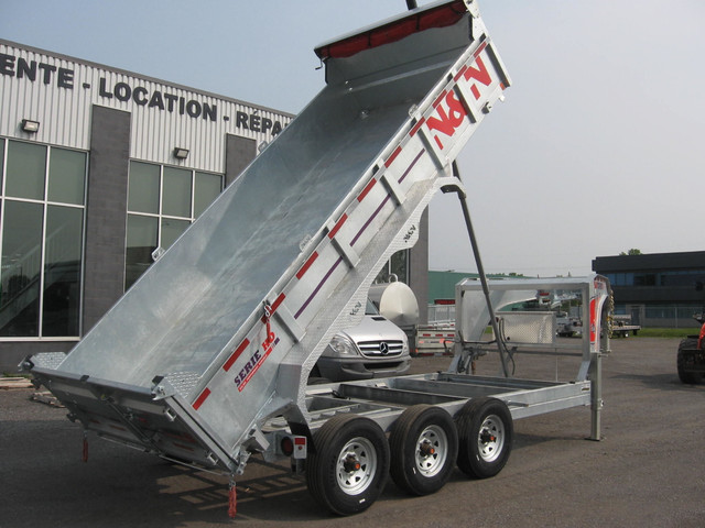 Gros Dompeur 7x16 Gooseneck Galvanisé 3 Essieux in RVs & Motorhomes in City of Montréal - Image 4