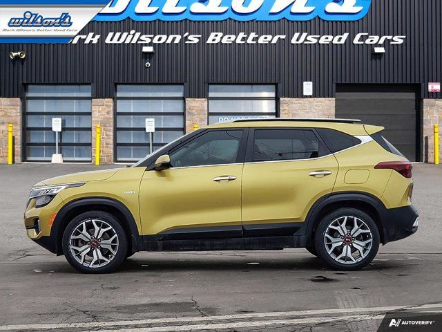 2021 Kia Seltos SX Turbo AWD, Leather, Sunroof, Navi, Cooled + in Cars & Trucks in Guelph - Image 2