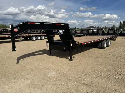 NEW 2025 SWS 8.5 x 26' Gooseneck Trailer Tandem Dual Axles 2 x 10,000 lb Axles w/ Electric Brakes on...