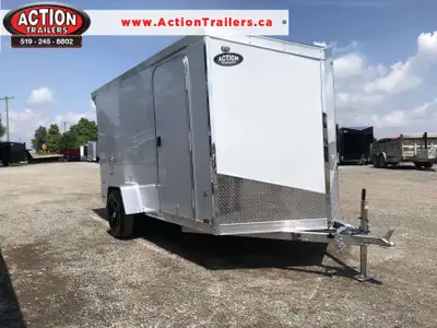 LEGACY SERIES ALL ALUMINUM FRAME 6' X 12' SINGLE AXLE CARGO WITH RAMP DOOR AND POLYCORE PANEL UPGRAD...