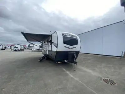 Forest River Rockwood Mini Lite travel trailer 2513S highlights: Outside Kitchen Fireplace Drop-Fram...