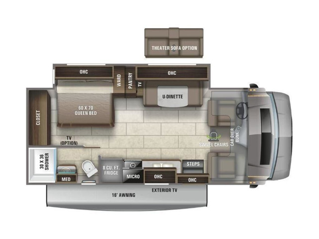 2021 Entegra Coach Odyssey 24B 1 extension ! Partial paint + cri in RVs & Motorhomes in Laval / North Shore - Image 3