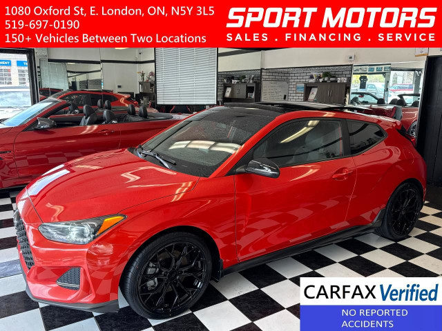 2019 Hyundai Veloster Turbo+New Tires+Wheels+Roof+BSM+CLEAN CARF in Cars & Trucks in London