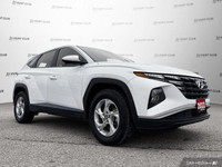 This 2022 Hyundai Tucson Essential SUV boasts a stunning Crystal White exterior and a sleek black cl... (image 8)