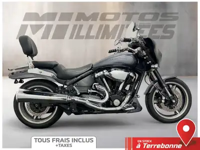 YAMAHA XV1700 Road-Star Warrior 2004 Gris 122000 km au compteur. Motos Illimitées Terrebonne. Prix d...