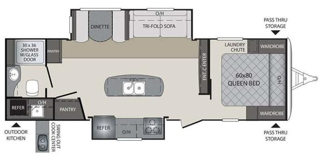 2018 Keystone BULLET PREMIER 26RBPR in Travel Trailers & Campers in St. Albert - Image 3