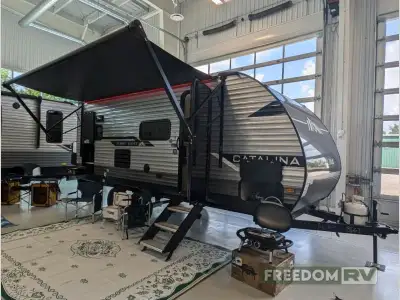 Coachmen Catalina Summit Series 7 travel trailer 184RBS highlights: Rear Corner Kitchen Murphy Bed B...