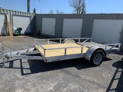 - POLARIS UTILITY TRAILER 6' X 12' - CURB WEIGHT 796LB - PAYLOAD 3000LB - SINGLE AXLE - $4599
