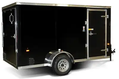 *** INCLUDES FREIGHT & PDI Just Add Taxes 6 X 12 V-Nose Enclosed Cargo Trailer with Rear Ramp Typica...
