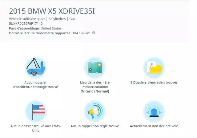 2015 BMW X5 sDrive35i in Cars & Trucks in City of Montréal - Image 3