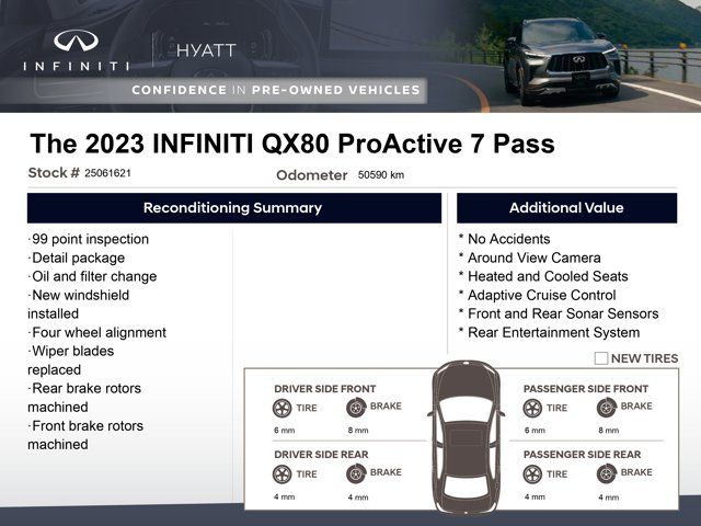 2023 INFINITI QX80 ProActive 7 Pass - 360 in Cars & Trucks in Calgary - Image 2