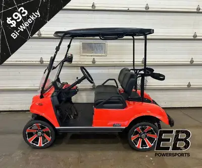 Electric 2 Passenger Foldable Windshield 14in. Alloy Wheel Rim LED Lights - Headlights/Tail lights &...