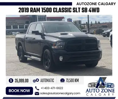 2019 Ram 1500 Classic SLT Crew Cab SB 4WD | $362.00/bi-weekly