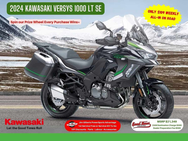 2024 KAWASAKI VERSYS 1000 LT SE - Only $109 Weekly in Touring in Fredericton