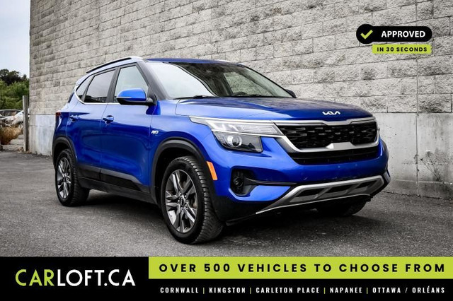 2022 Kia Seltos EX • SUNROOF • HEATED LEATHER • APPLE CARPLAY in Cars & Trucks in Kingston