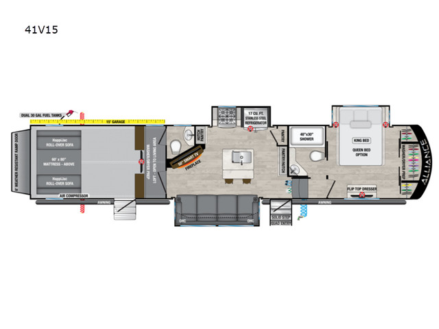 2023 Alliance RV Valor 41V15 in Travel Trailers & Campers in Edmonton - Image 2