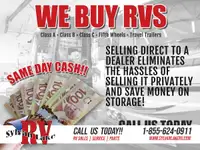 We can BUY your RV!! - Contact US Today 1-855-624-0911
