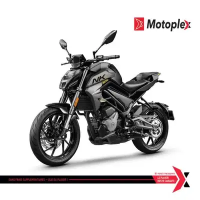 Motoplex Mirabel 300NK Garantie 5 ans Groupe Motopropulseur. La 300NK est une moto légère et agile p...