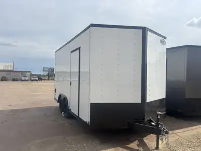 FACTORY DIRECT PRICING!! 8.5X16 Side x side / toy hauler with V nose!! 84” extra high door!! ONLY $1...