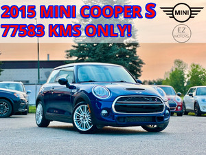 2015 MINI Cooper S S-ONLY 77583KMS! ONE OWNER--CERTIFIED!!
