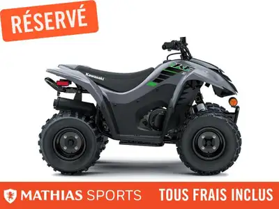 Concessionnaire des véhicules neufs et d'occasion. VTT KAWASAKI KFX90 2025 Le plaisir à quatre roues...