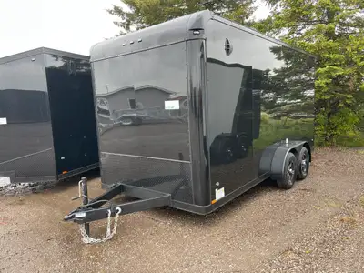 IRON SERIES 7' X 16' TANDEM AXLE CARGO TRAILER WITH REAR RAMP DOOR UPGRADE! The Iron Series trailer...