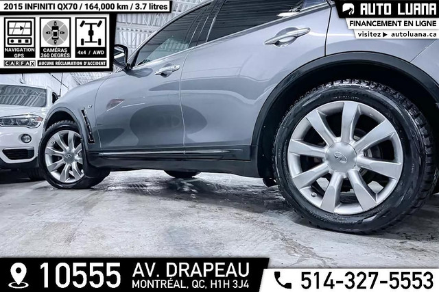 2015 INFINITI QX70 S AWD/NAVIGATION/CAM 360/MAGS/CARFAX CLEAN in Cars & Trucks in City of Montréal - Image 3
