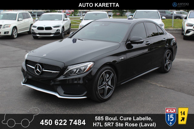 2018 Mercedes-Benz C-Class C43 amg night pack panoramic navi cam in Cars & Trucks in Laval / North Shore