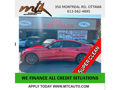 2019 Infiniti Q50 I-LINE RED SPORT AWD loaded mint condition