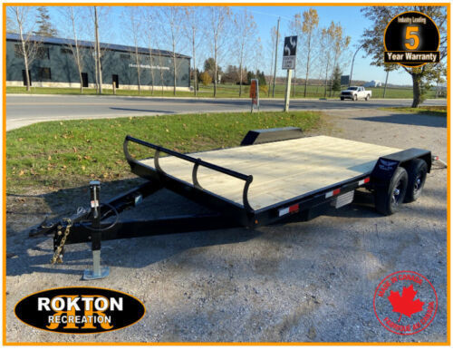 2022 7 x 20 Car Trailer,Aluminum hide-away ramps Available NOW in Cargo & Utility Trailers in Mississauga / Peel Region - Image 2
