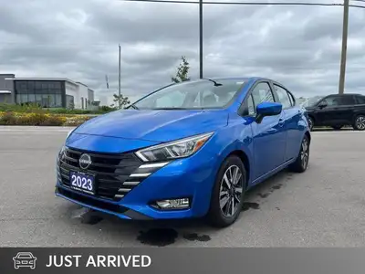Recent Arrival! New Price! Odometer is 17378 kilometers below market average! Blue 2023 Nissan Versa...