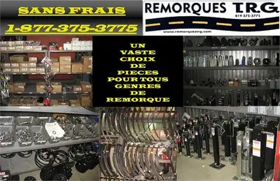 Remorques TRG Pièces pour remorque .. Frein .. Suspension .. Roue avec pneu .. Lumières .. Feuille a...